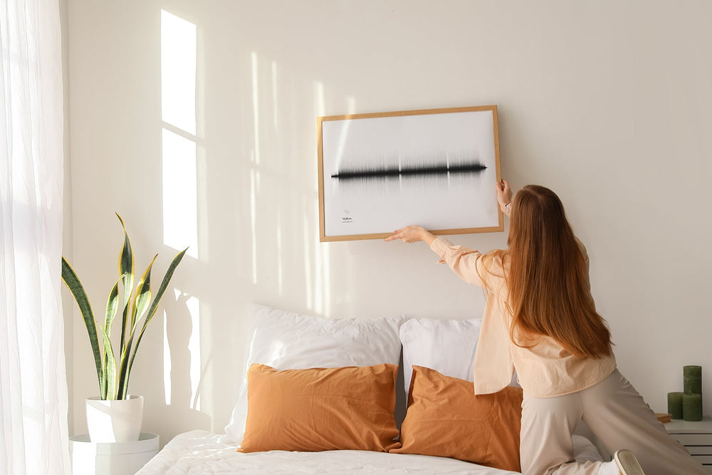 Customised sound wave art created from your favourite song